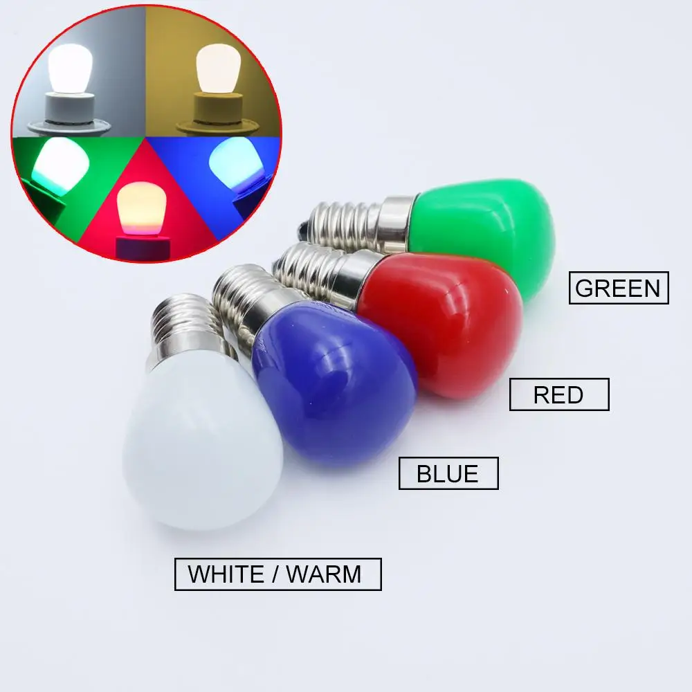 3W E14 LED Fridge Light Bulb Refrigerator Corn Bulb AC 220V LED Lamp White/Warm white/Green/Blue/Red SMD2835 Replace Light