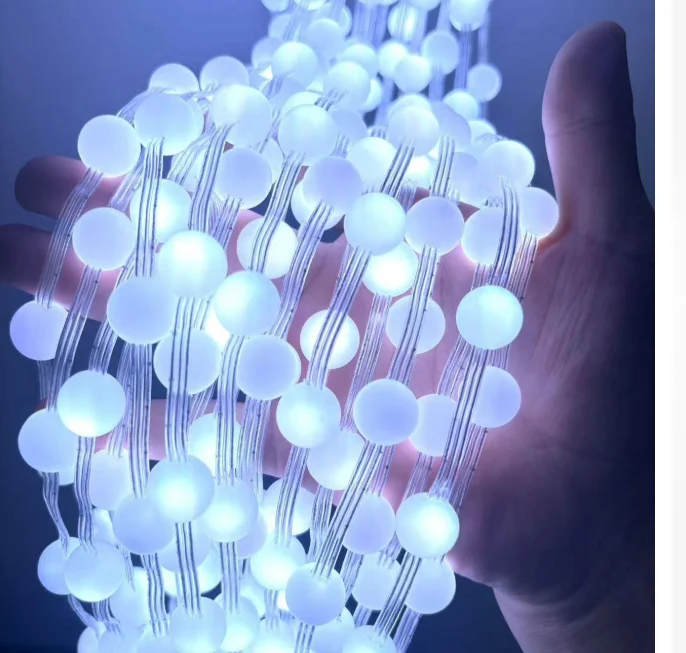 Led Smart Curtain Lights New year's garland App RGB Fairy Lights DIY Music Change Display for Window Christmas Room Decoration