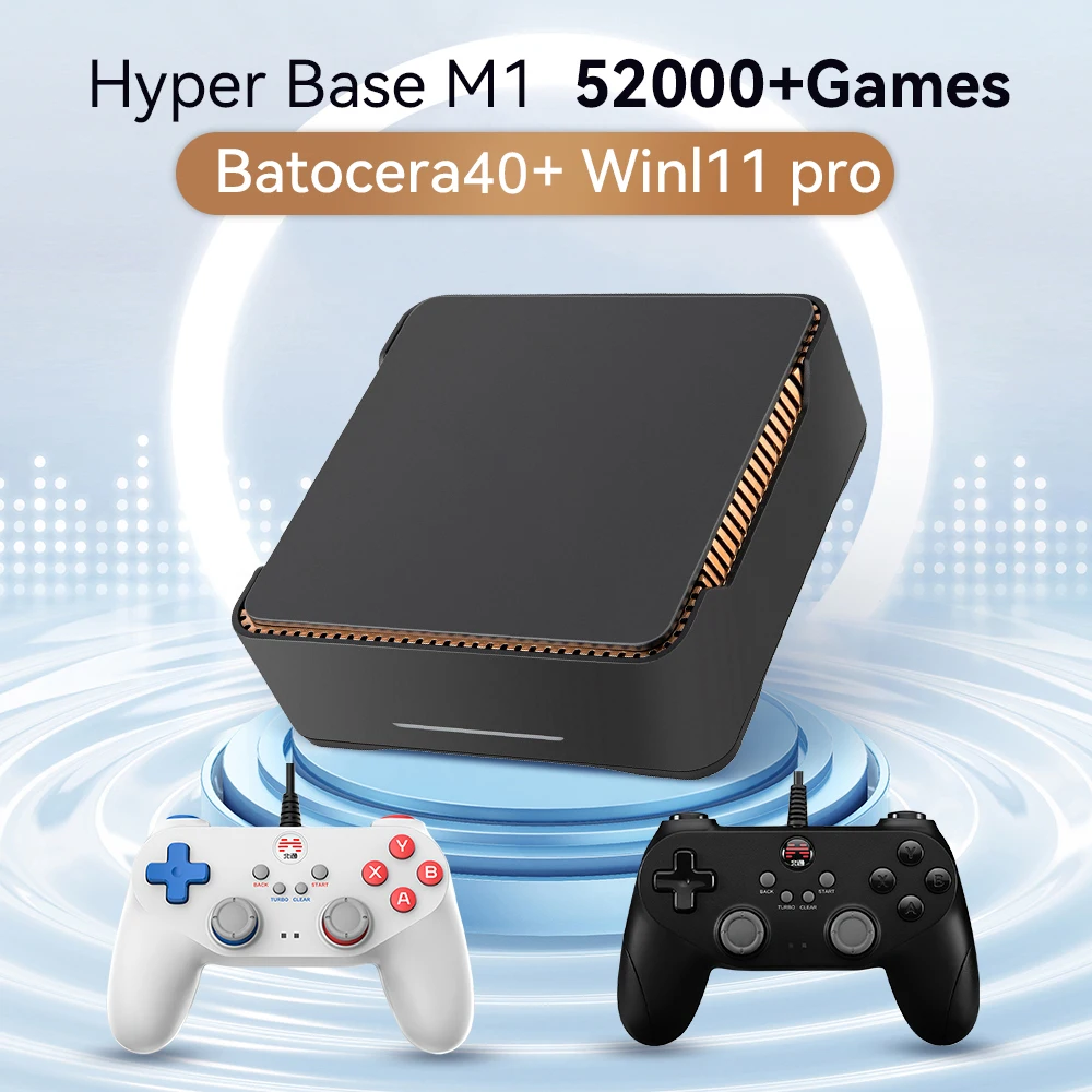 Intel N100 Game PC Box WIN 11 Pro & Batocera 40 Retro Video Game Console 2T HDD 52000+Games 80+Emulators for PS3/PS2/PS1/Wii/N64