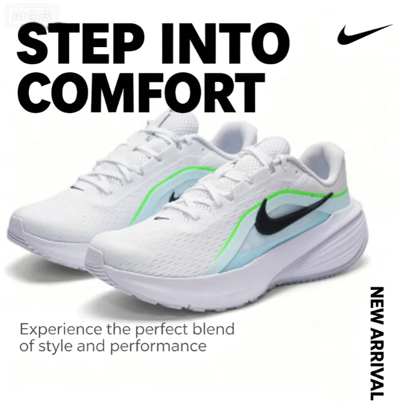 Nike Men's Downshifter 14 Road Running Shoes, Cushioned Breathable Mesh Athletic Training Sneakers IB1895-100