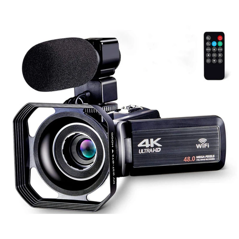 

4K 48MP Ultra HD Protable Camera WiFi Camcorder Outdoor DV Video Recorder Touch Screen 16X Digital Zoom Live Network webCam