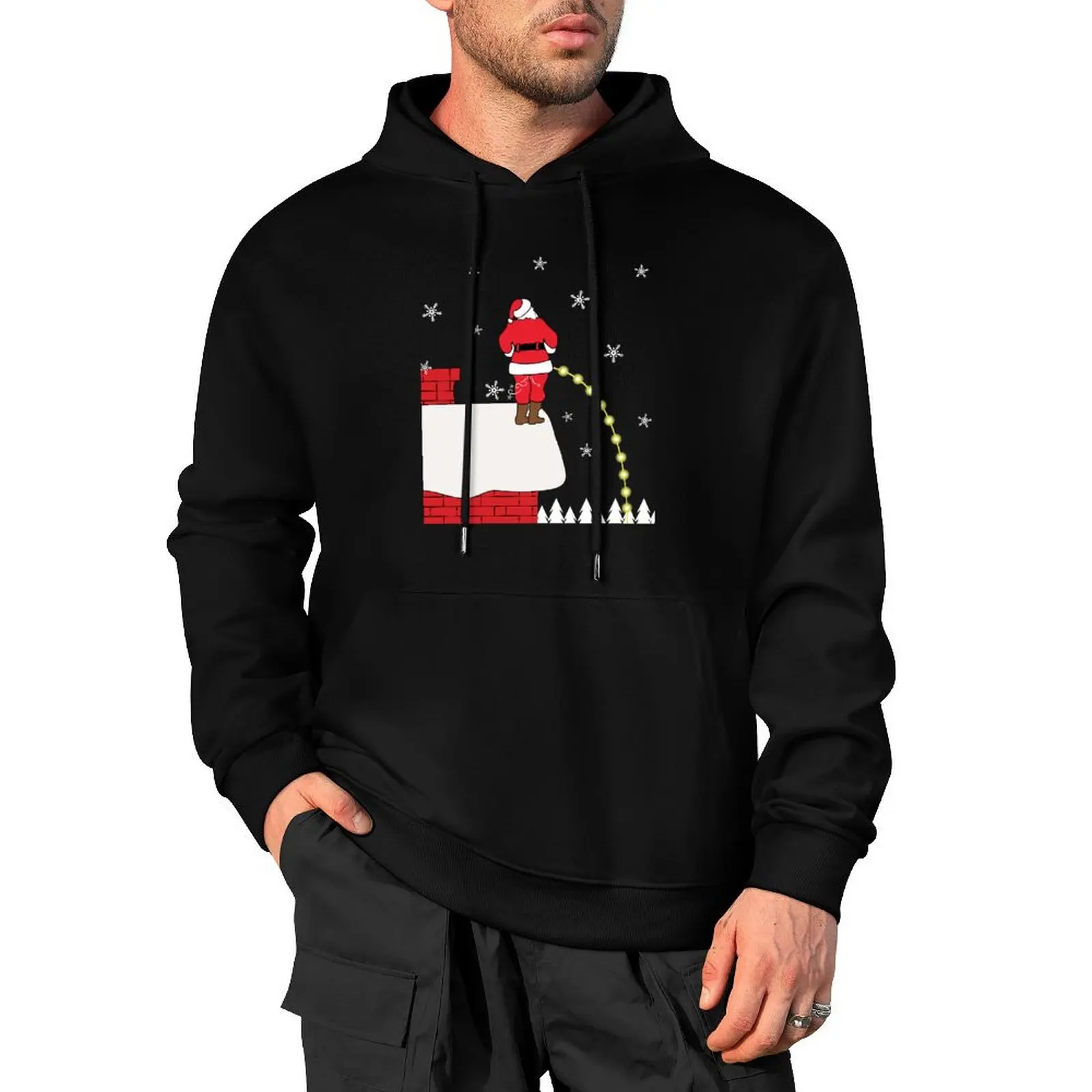 

Inappropriate Christmas Santa pee Pullover Hoodie fashion men streetwear men new features of hoodies & sweatshirts