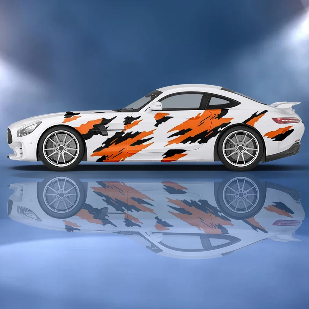 Camouflage Drawing Graphics Car Side Sticker Vinyl Paper Motorsport Paint Accessories Suitable for Car Truck Suv Car Decals