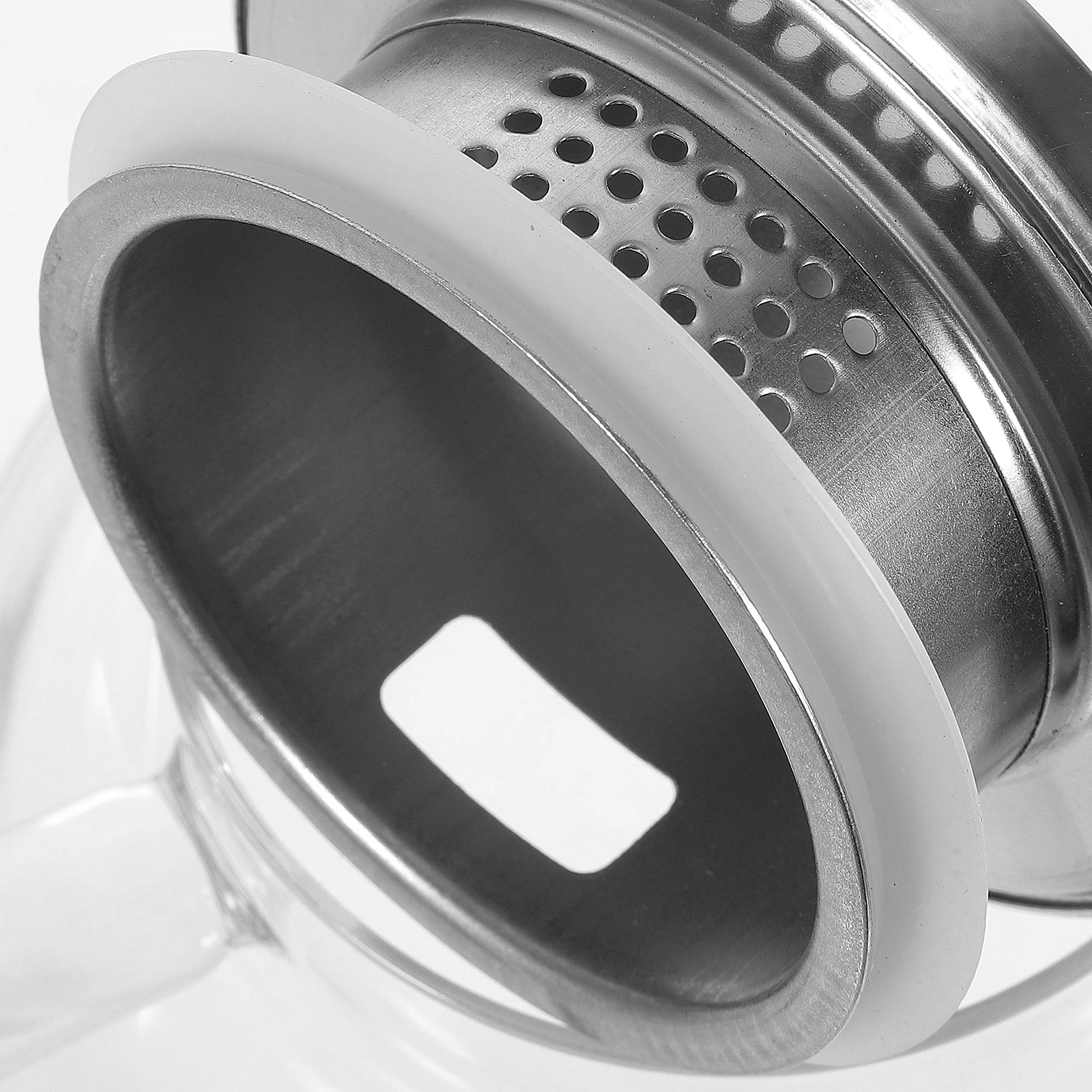 

Large Capacity Teapot Kettle Water Stovetop Handheld Glass Stainless Steel Loose Clear