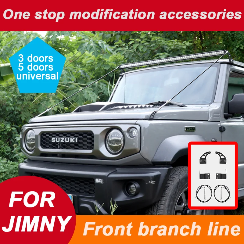 

Автомобильный капот, комплект для устранения препятствий, веревка для конечностей для Suzuki Jimny JB64 JB74 2019-2025, 3boor 5boor, внешние аксессуары