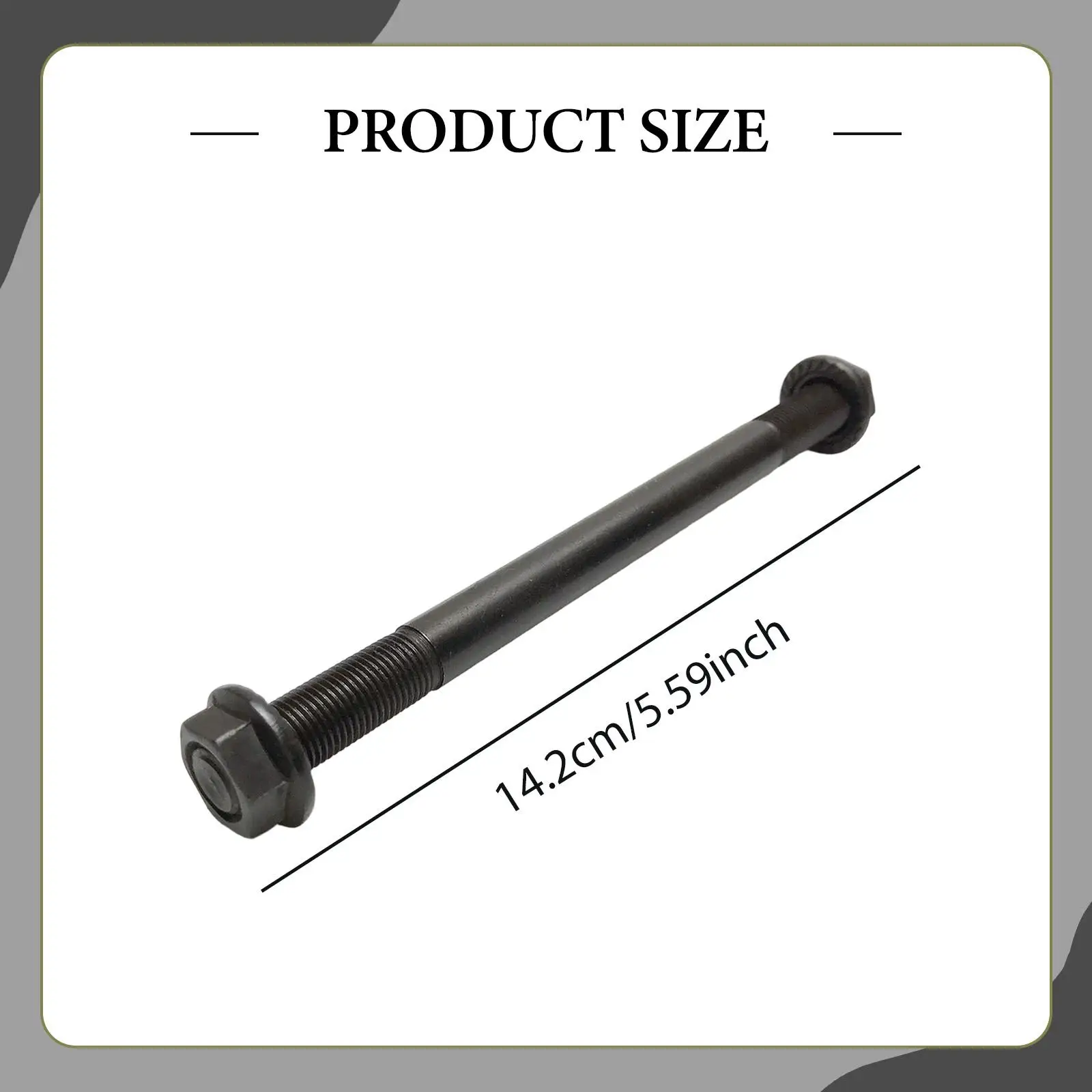 Indoor Fan Bike Wheel Fixing Axle M10 Steel Fine Thread Shaft Fitness Cycle Parts for Apartment Training Accessories