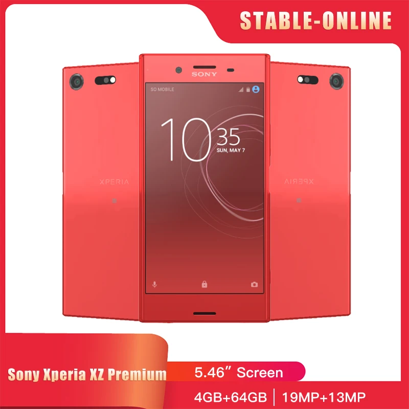 Original Sony Xperia XZ Premium G8141 G8142 SO-04J 4G LTE Mobile Phone 4GB+64GB NFC Snapdragon 835 Octa-Core  xperia xz premium