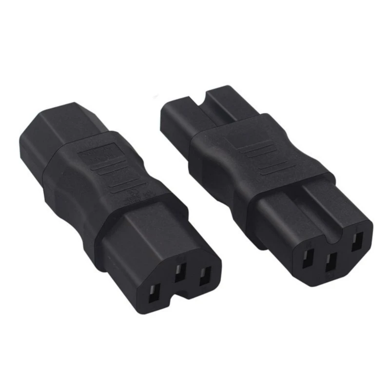 IEC320 C15 to C15 Power Plugs Adapter Blossom C15 Female to Female Conversion Plugs Connectors for Electronics