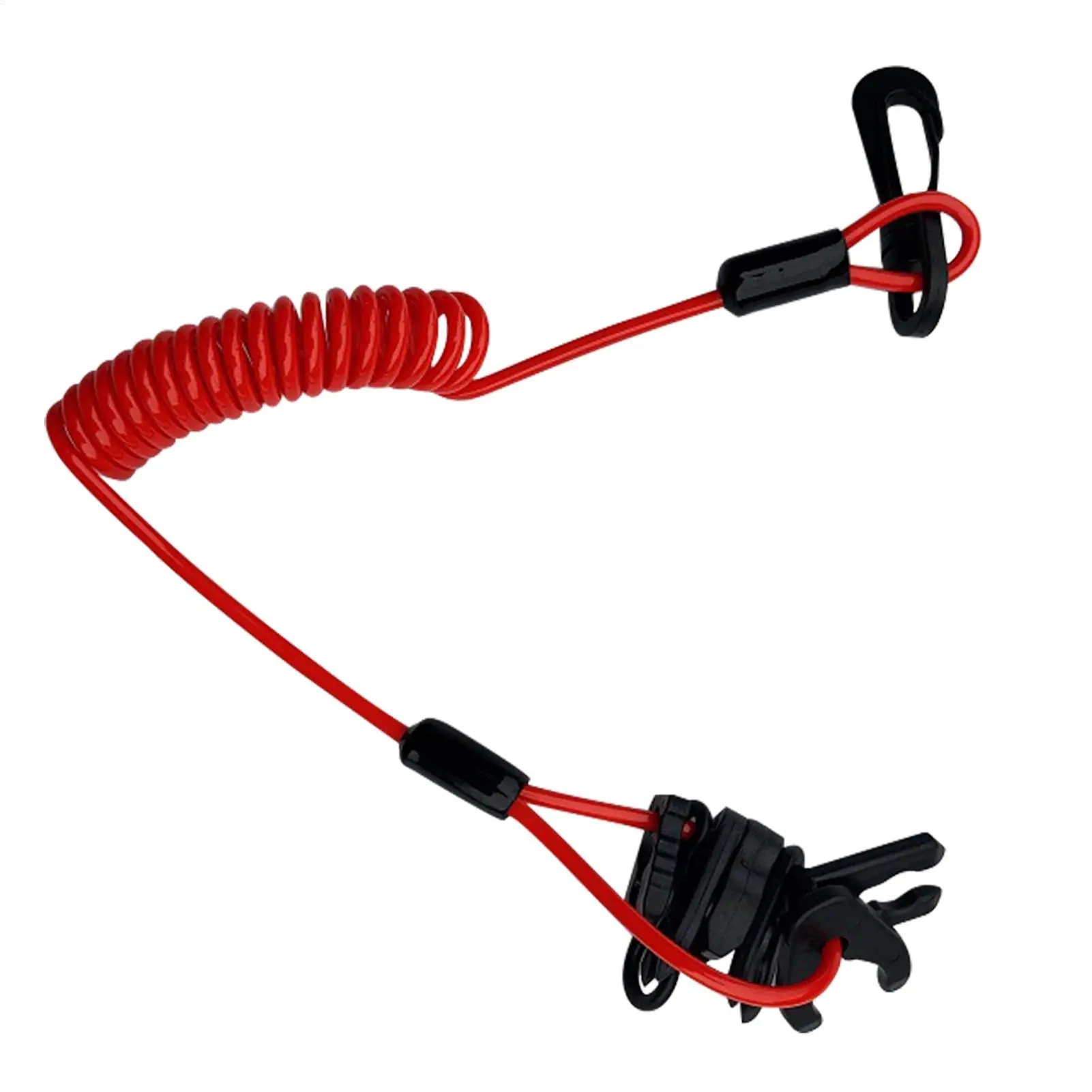 Universal Boat Engine Kill Switch with Lanyard 7-Key Emergency Stop Cord Replacement for Outboard Motor, Marine Safety Tether