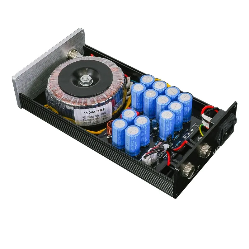 120W DC Linear Regulated Power Supply DC Output 5V-24V Optional Ultra Low Noise Hi-Fi Audio Dual Output Low Ripple OPA1611