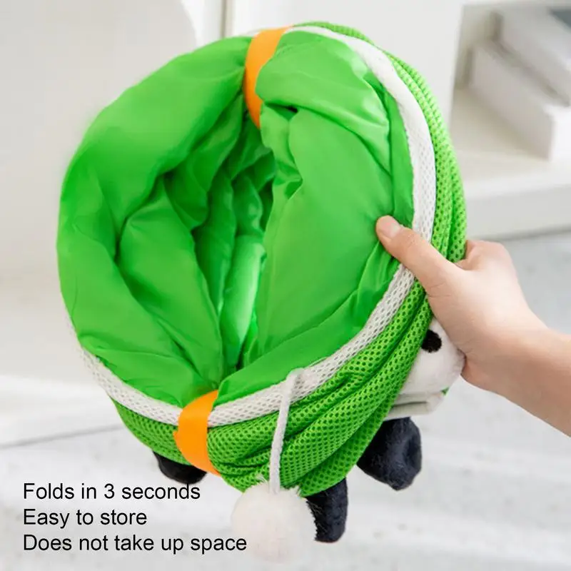 Cat Tunnel Foldable Interactive Indoor Tube Pet Cat Tunnel Toy Hiding Training Tunnel Play Ball Included For Puppy Kittens For