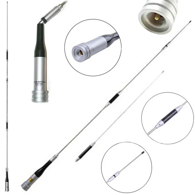 SG-7900 UHF VHF Dual Band Mobile Antenna 144/430Mhz SG7900 U/V Dualband High Gain Car Radio Antenna Strong Signal Base Antenna