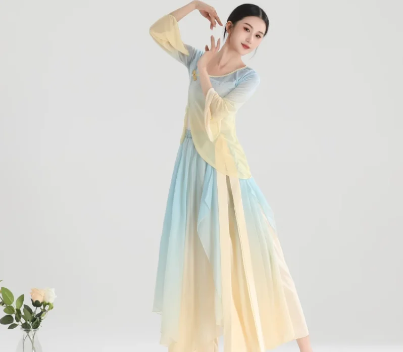 

Classical Dance Costumes, Fairy Pink Sets, Daily Practice Clothes, Ancient Style Gauze, Chinese Dancers