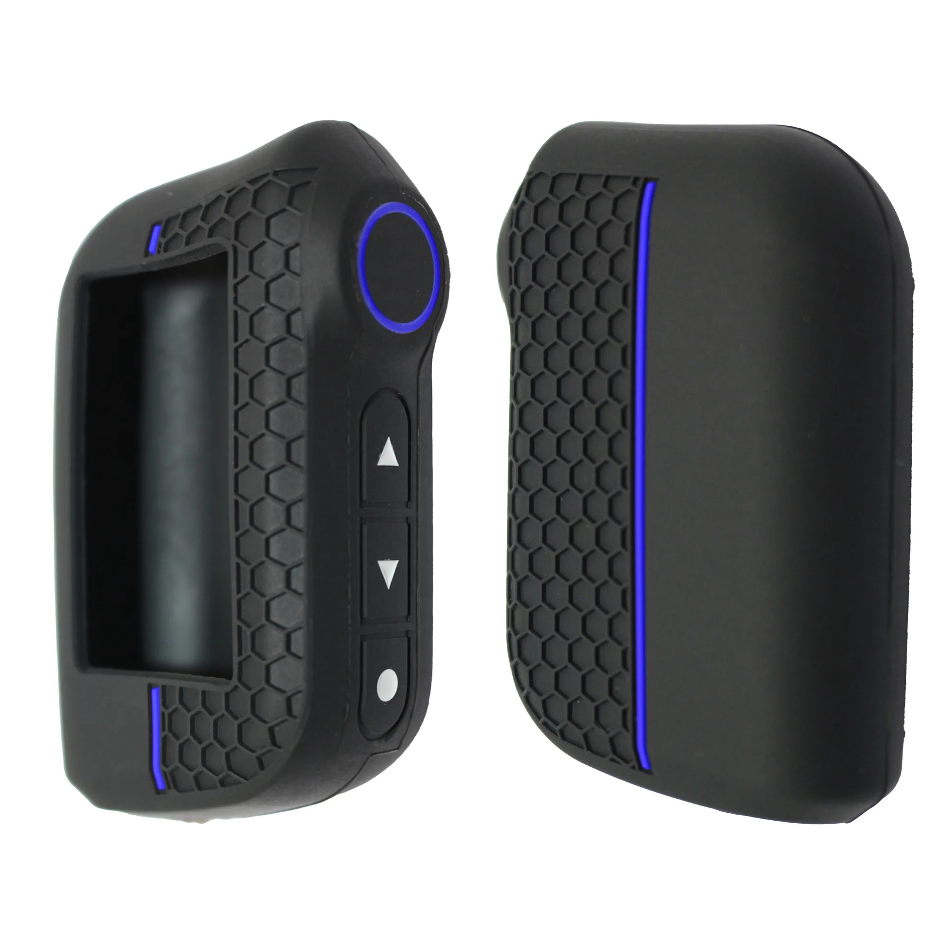 For Russian Car Alarm A5 Honeycomb Pattern Silicone Protective Cover Anti Scratch Shockproof Universal Protector Case