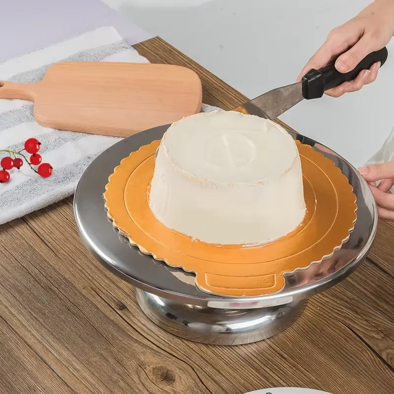90 Day Window Cake Cupcake Decorations 304 Stainless Steel 12 Inch Cake Turntable Rotary Cake Rack Baking