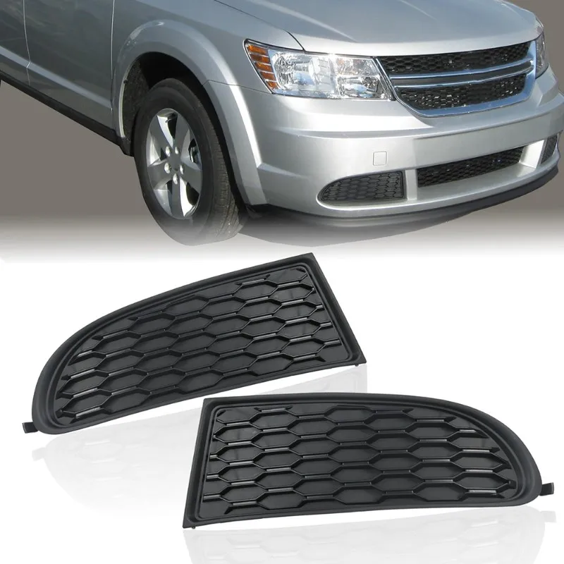For Dodge Journey 2011-2020 Front Bumper Fog Light Cover Fog Lamp Bezel Part Numbers CH1038180 CH1039180 68079853AB 68079852AB