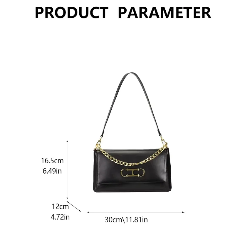 CH BBrand Women's Handbag New Versatile Solid Color Letter Design 2025 New Classic Daily Commuting Crossbody Bag Women image 6