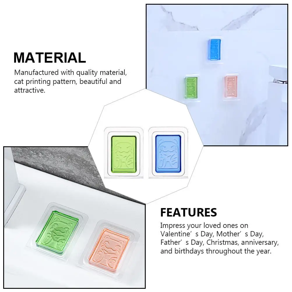 

2 шт. Ароматический бальзам-освежитель воздуха с кошачьим узором, твердые духи для кухни, ванной, гостиной, для дома, освежающий