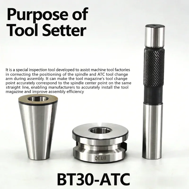 BT30 BT40/50 SK30/40/50 ISO HSK CAT Series ATC Three-point Combination Mold Tool Library Machining Center ATC Spindle Calibrator