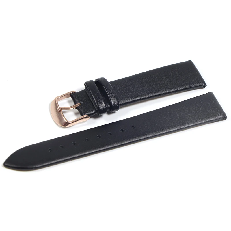 Ultra Thin Genuine Leather Watch Strap Band 12mm 14mm 16mm 18mm 20mm 22mm Watchband Soft Belt Cowhide Leather Straps