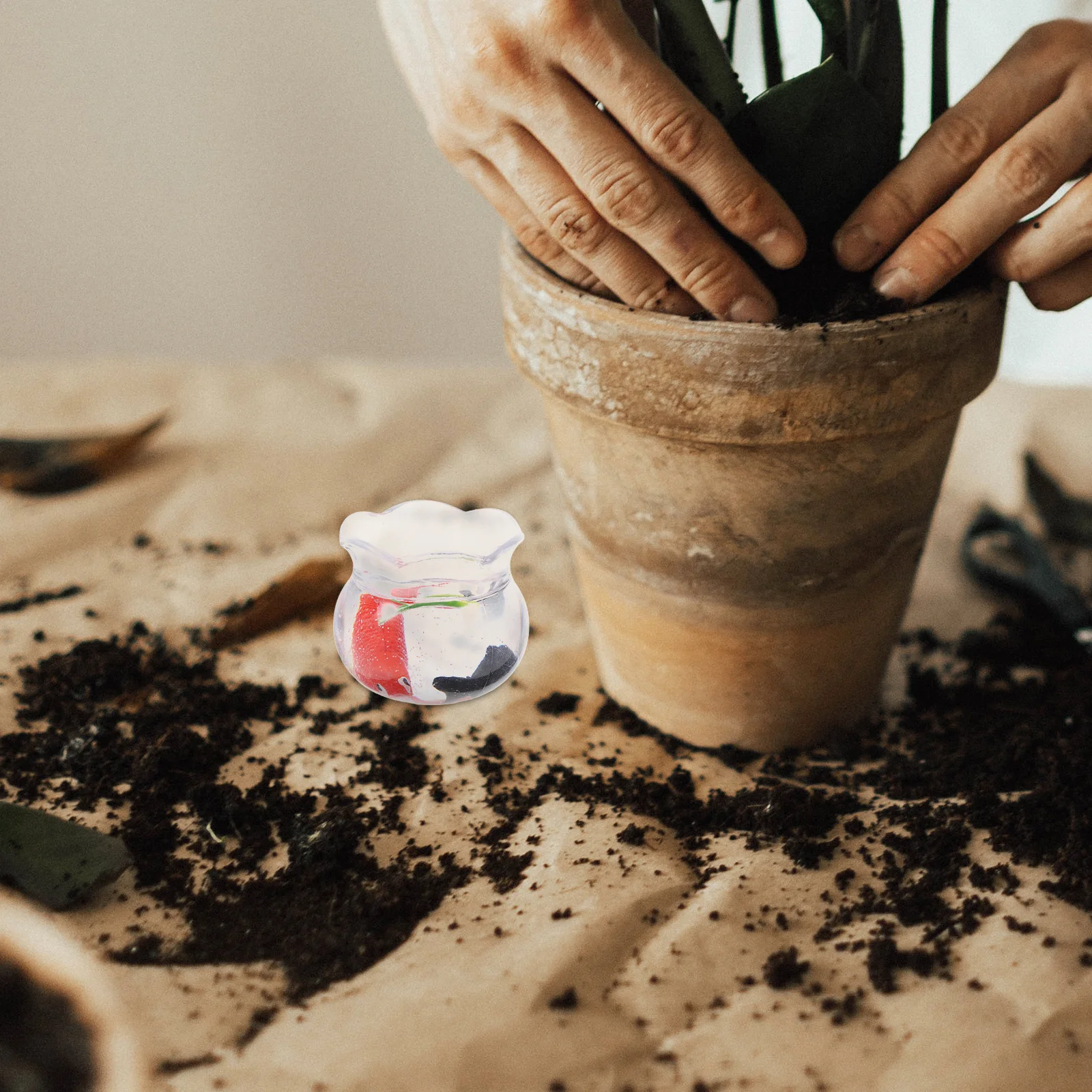 

1pcs Miniature Koi Tank Realistic Resin Fish For Aquarium Decor Small Animal Figures Fish Bowl Accessories