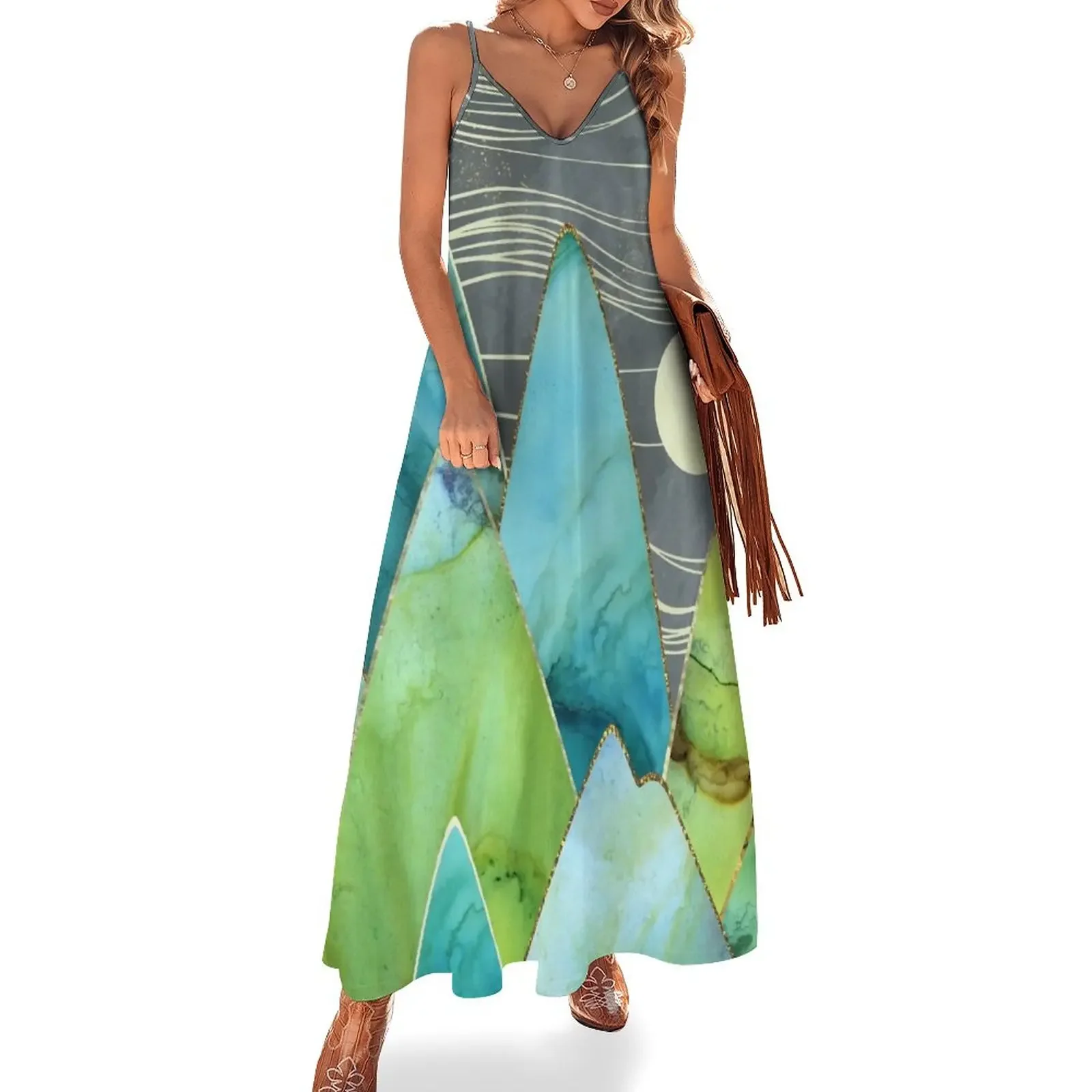 

Moonlit Mountains Sleeveless Dress ceremony dresses summer dress women 2025 sensual sexy dress for women