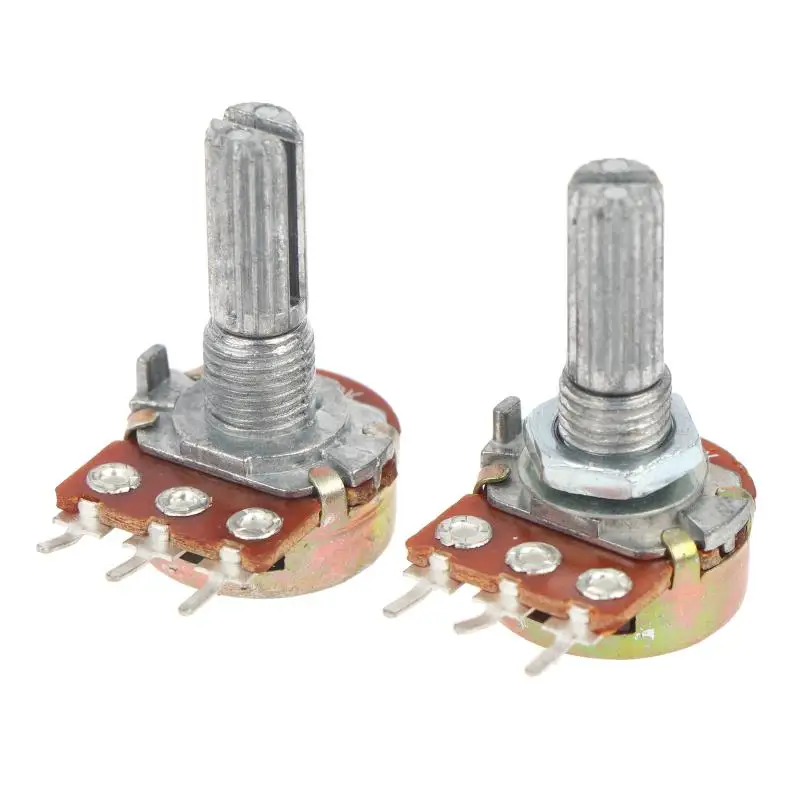 Einstellbares WH148 Einzelpotentiometer 10 Stück B-Typ 1K-500K 15/20MM Schaft für die Reparatur von elektronischen Geräten im Haushalt – Detail 5