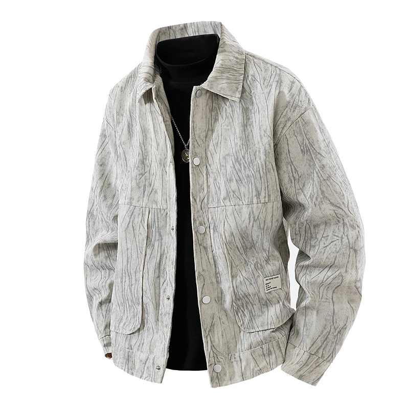 Men Casual Turn-down Collar Jackets Coats Spring Autumn New Style Male Clothes Fashion Quality Outerwear Comfortable All-match