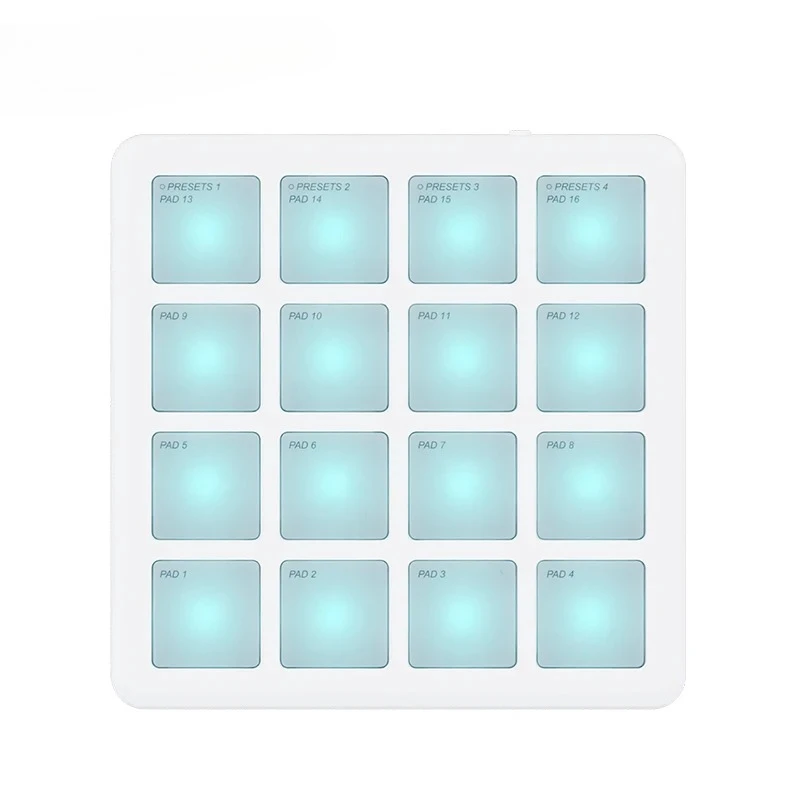 SK-16 SMC-PAD Pocket Pad Portable Wireless MIDI Controller 16 Pads Suitable Percussion Keyboard  USB-C Interface