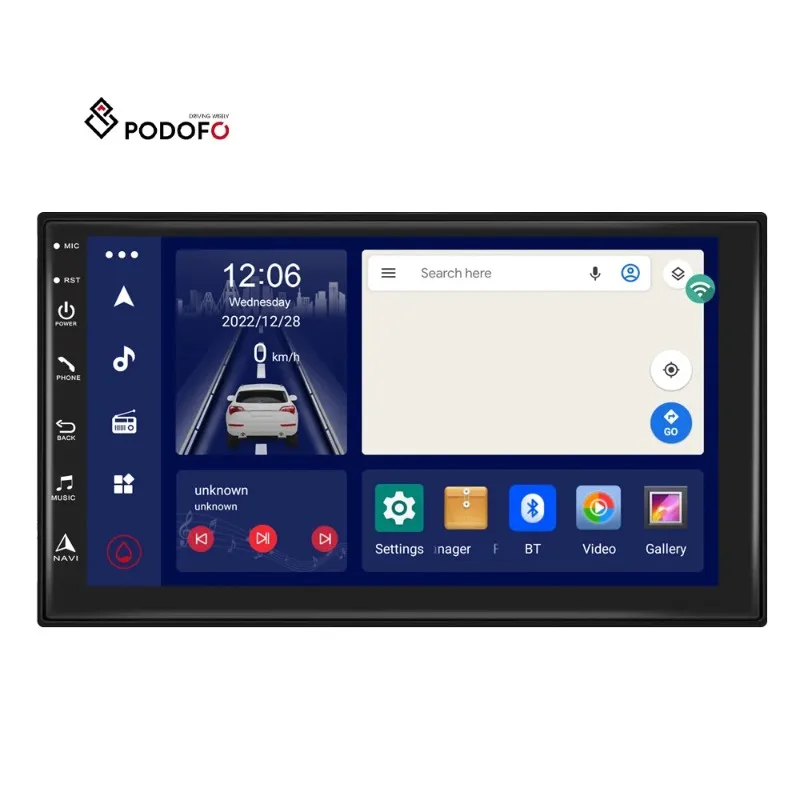 

Podofo 4+64G 7'' 2Din 8 Core Android Car Radio Stereo WIFI&4G CarPlay Android DSP/EQ GPS BT FM/AM/RDS AI Voice IPS Screen