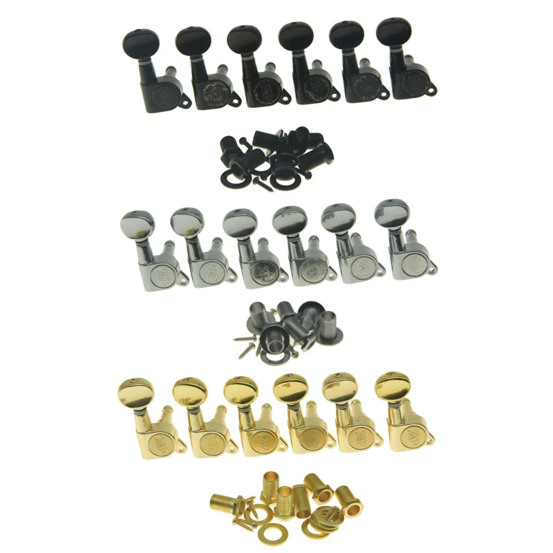 

Oval Piano Buttons Chrome Plated, Black Plated, And Gold Plated, Set Of 6 With Accessories