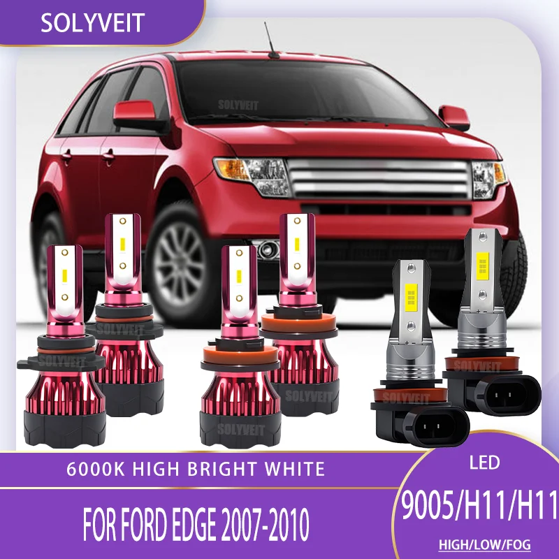 

Brighter than Halogen Bubls Newly Upgrade led Car Headlight Foglamp Bulb Kit HB3/H11/H9 For Ford Edge 2007 2008 2009 2010