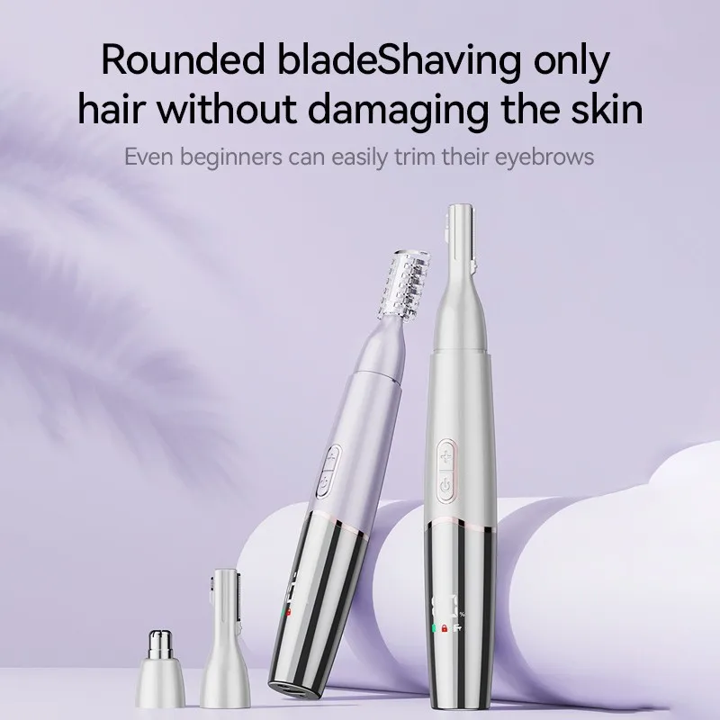 Mijia New Electric Multifunctional 2-in-1 Eyebrow Trimmer Nose Hair Trimmer IPX7 Waterproof Trimmer for Men and Women