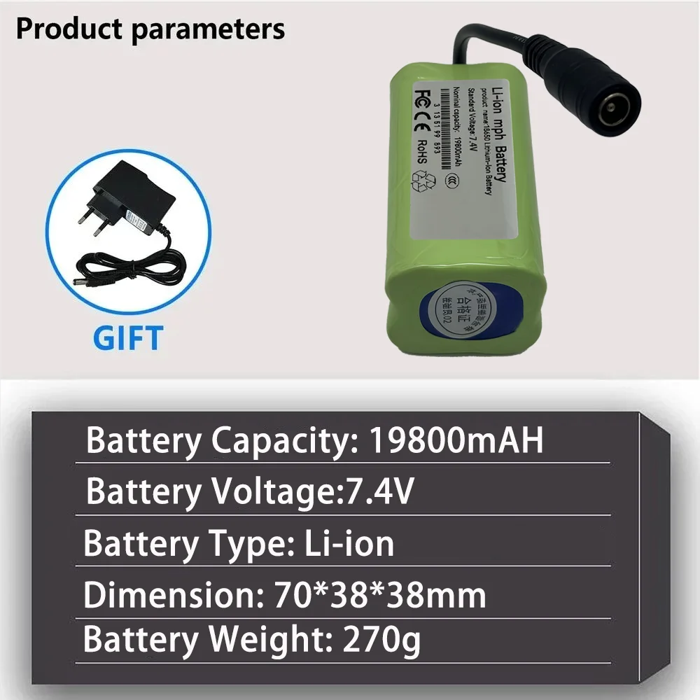 NEUE Original T888 V007 H18 C18 T1882011-5 2S2P 7,4 V 19800 mAh Li-Ion Akku für Fernbedienung/RC Angeln Köder Boot batterie