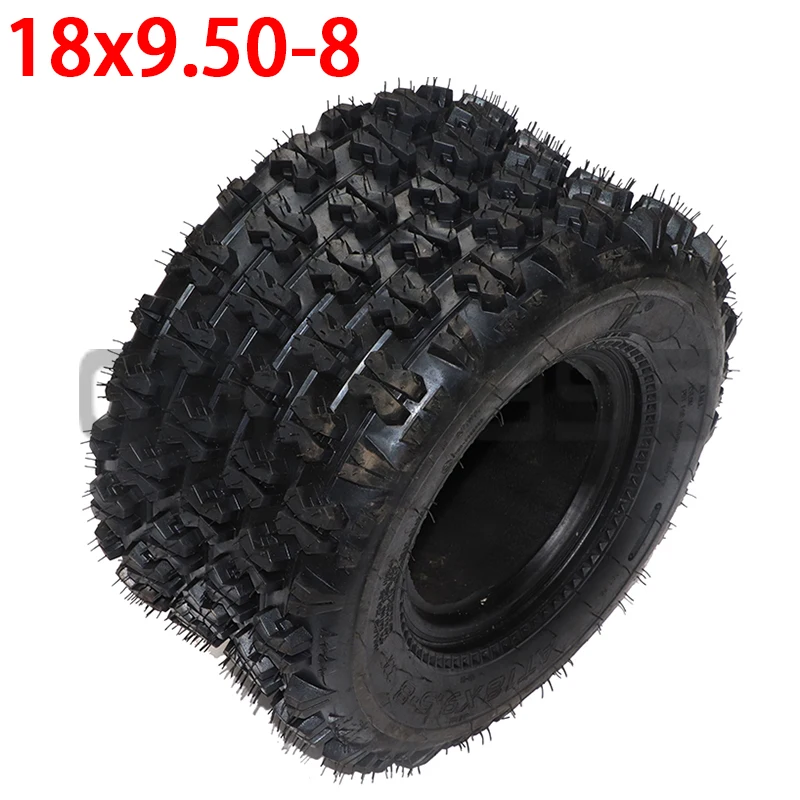 

ATV 8-Inch Vacuum High Wear-Resistant Tires 18X9.50-8 Road Tires 18x9.5-8 240/55-8 Lawn Mower Garden Tractor Turf Tyres 4ply