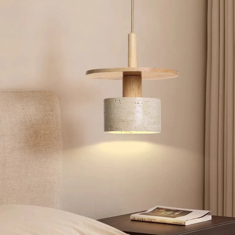 

Japanese-style wabi-**** wind bedroom bedside chandelier restaurant bar medieval homestay front desk retro creative cream wind l