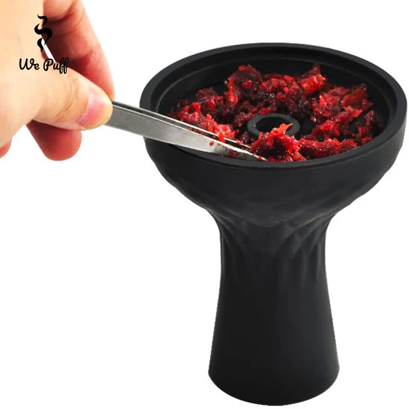 WE PUFF Shisha Hookah Silicone Bowl One Hole Funnel Silicon Shisha Head Holder for Charcoal Tobacco Burner Smoking Accessories