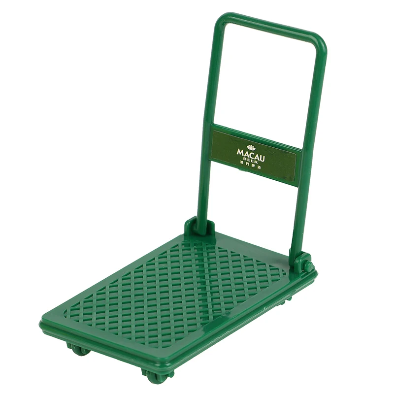 1/12 Dollhouse Simulation Beer Trolley Toys Dolls House Miniature Beer Model Dollhouse Drinks Decoration Accessories