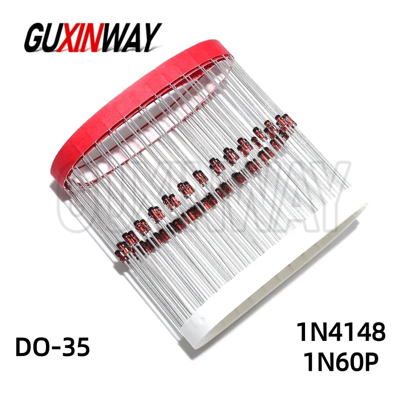 Diode de Signal de commutation au plomb Axial 1N4148 IN4148 4148 DO-35, 1N60 1N60P Schottky Germanium, Radio TV, détection FM