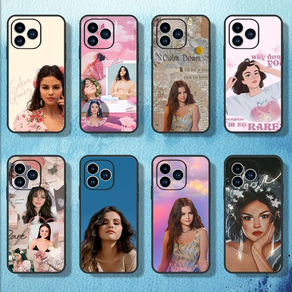 S-Selena G-Gomez - Rare Phone Case For iPhone 11 12 13 14 15 Mini Pro Max Plus 8 xr xs Black Shell