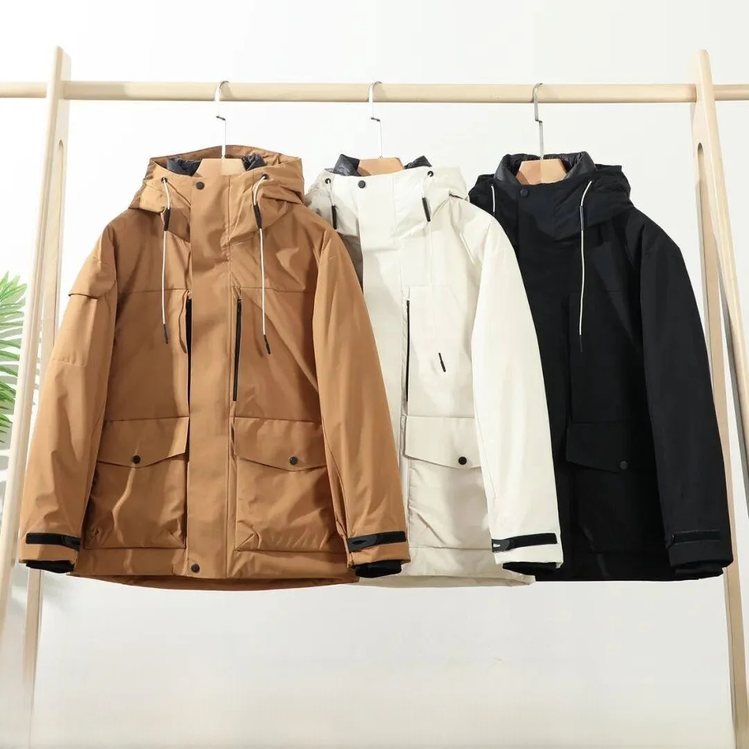 

Мужской зимний пуховый Jaet 90 Du пуховый капюшон, теплый, ветрозащитный, водонепроницаемый, с застежкой-молнией, обычная посадка, повседневный, из полиэстера Fa...