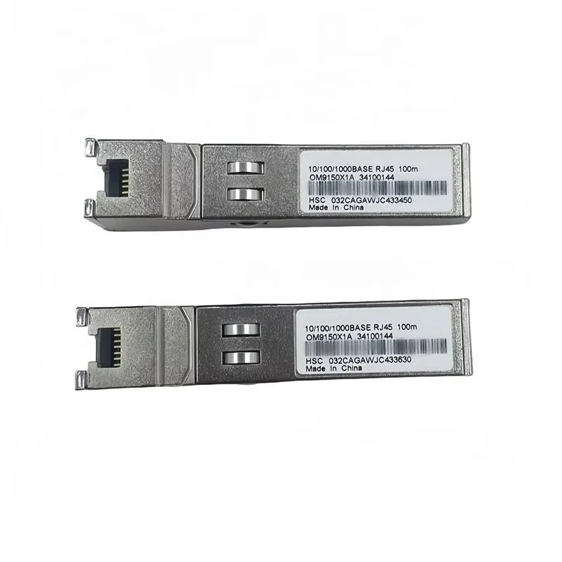 High Quality 1.25G 30m/100m Copper SFP Module 10/100/1000 Base Wireless Lan RJ45 Network Fiber Optic Transceiver DC 12V Power