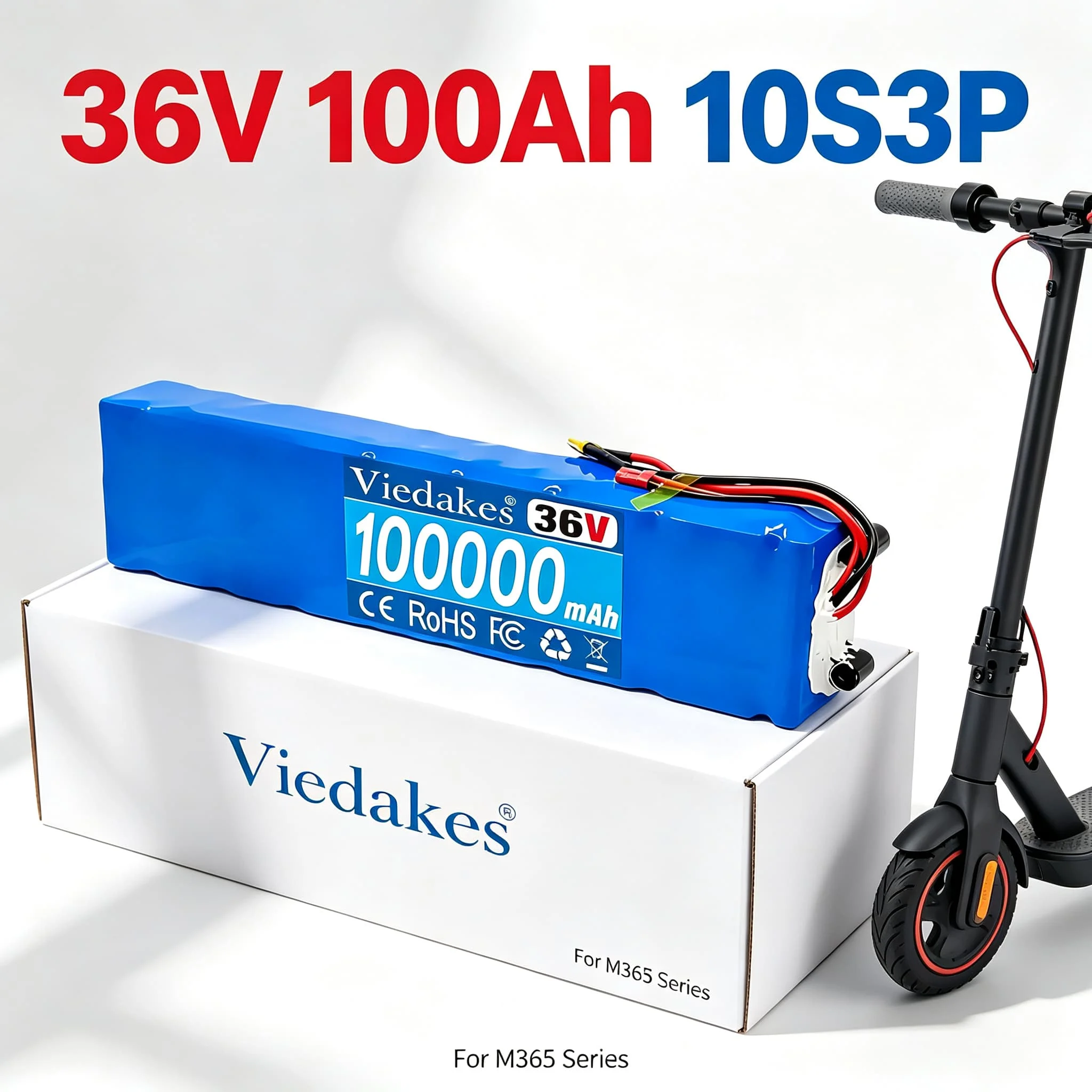 10S3P 36V Rechargeable Battery Waterproof BMS Custom Multiple Plugs XT60 XT30 JST DC For Scooter Replacement
