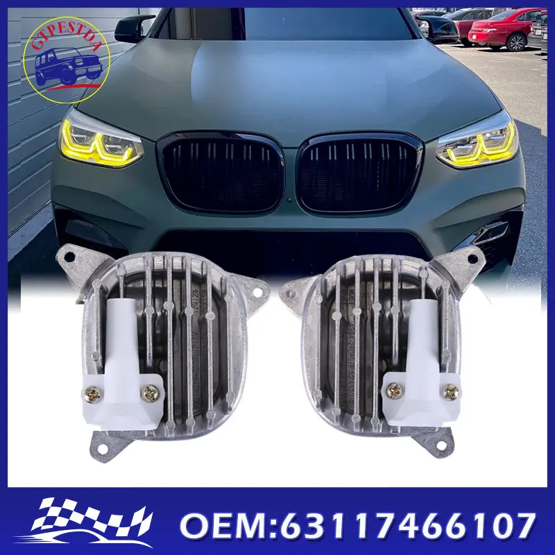 

Модуль DRL Angel Eyes для BMW X3 X3M F97 G01 X4 X4M G02, белый, желтый светодиодный адаптивный светильник для фар 63117466107 63117466108