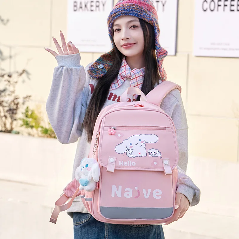 

Школьная сумка для девочек, учеников младших и старших классов, большая вместимость, универсальная, INS, милый мультяшный рюкзак для милых девочек.