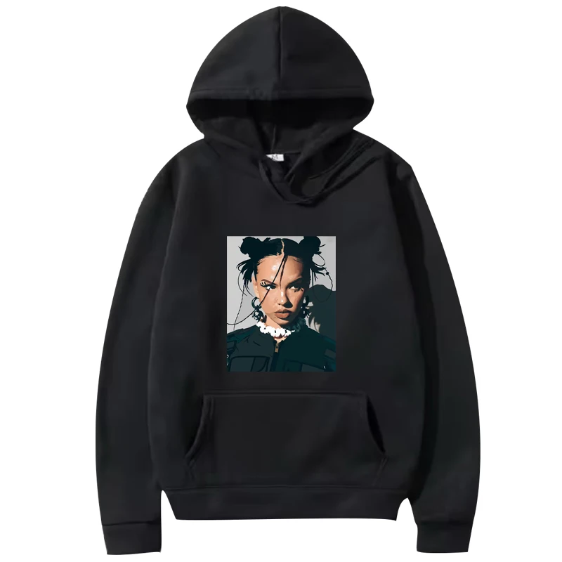 

Nina Chuba Bold Look graphic hoodie men women vintage Long sleeve cool Sweatshirt with print Graphics oversized hoodie unisex