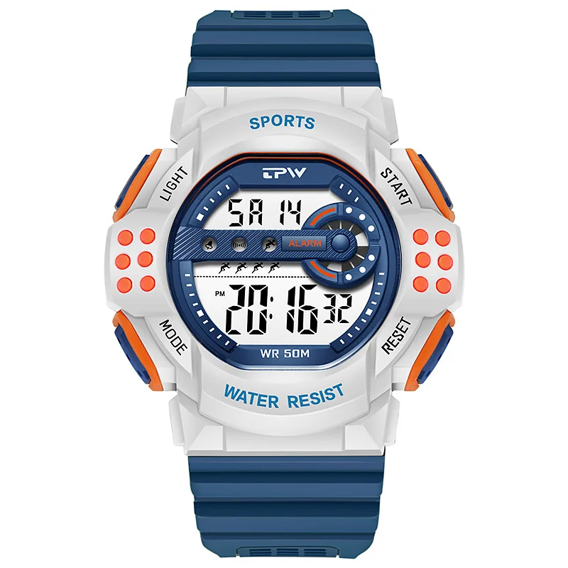 Unisex Electronic Watch, Single Eye Electronic Watch with Alarm Clock and Stopwatch Function, Luminous Casual Sports Watch