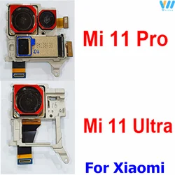 Front Rear Main Camera For Xiaomi Mi 11 Pro/Mi 11 Ultra Back Main Small Front Facing Camera Module Flex Cable Repair Parts 11Pro