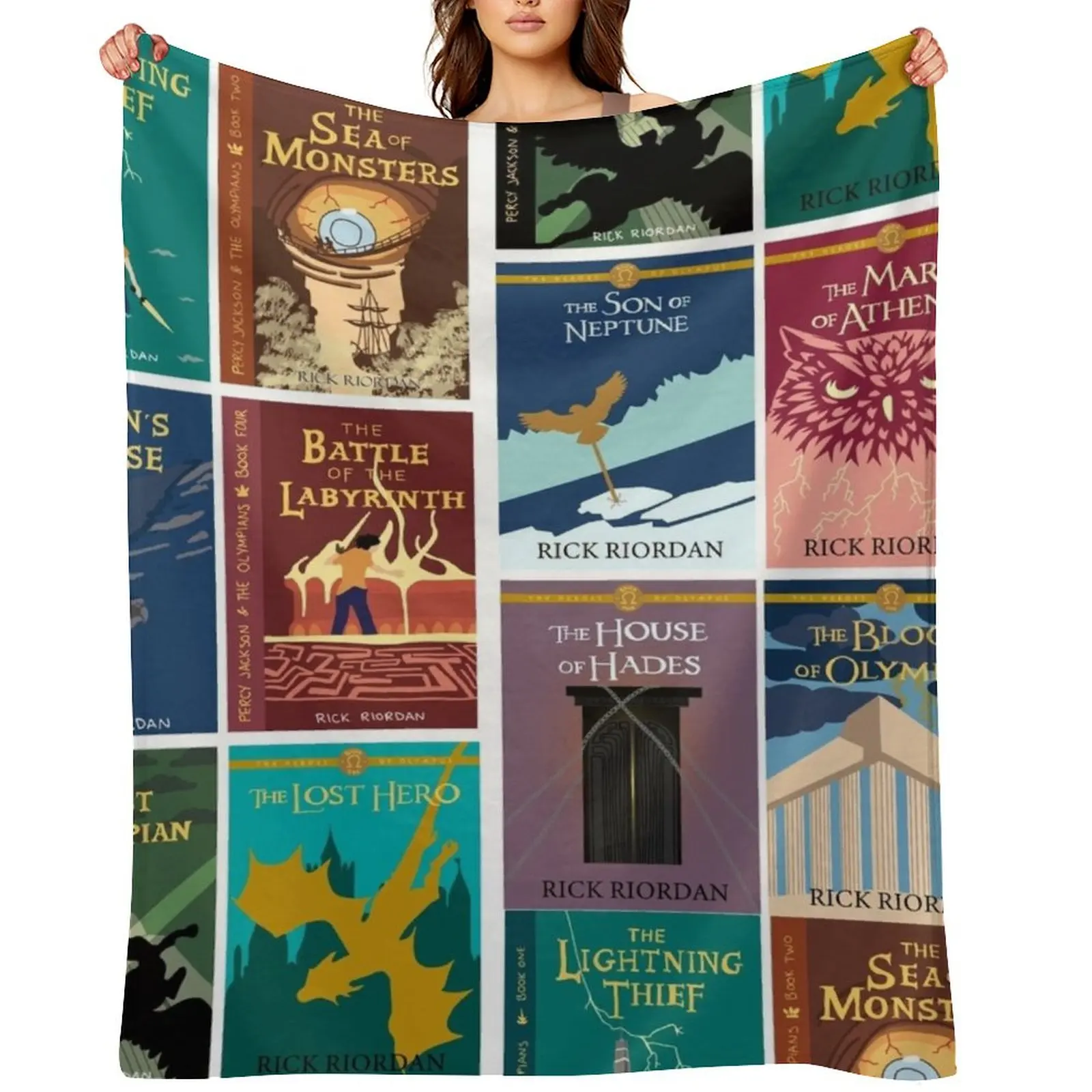 

pjo and hoo series pack Throw Blanket Moving Custom warm for winter Heavy Blankets