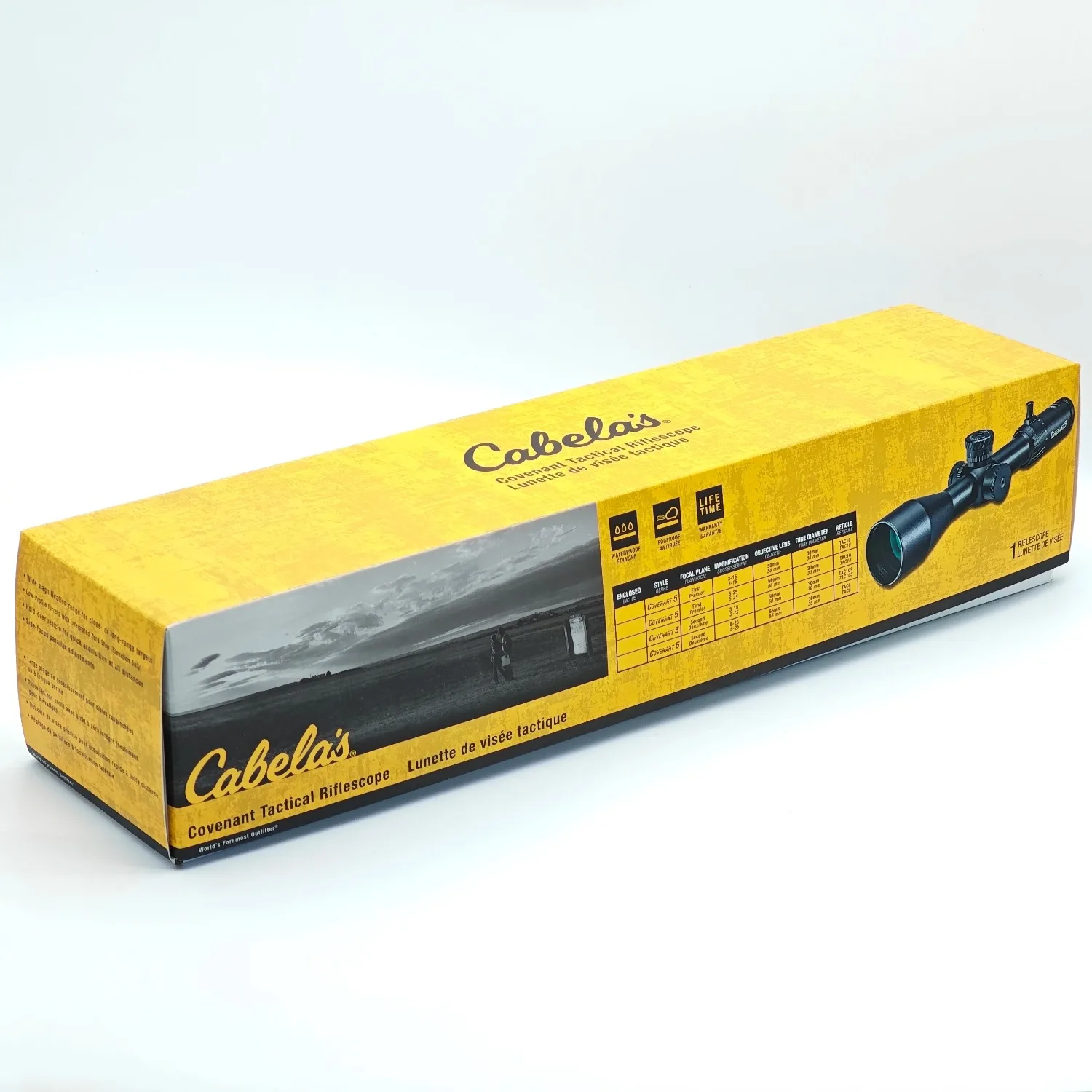 

Cabelas Covenant 7 Tactical Riflescope 3-21x50 SFP 34mm Tube Zero-Stop Reticle Multi-Coated Waterproof Fogproof Hunting Optics